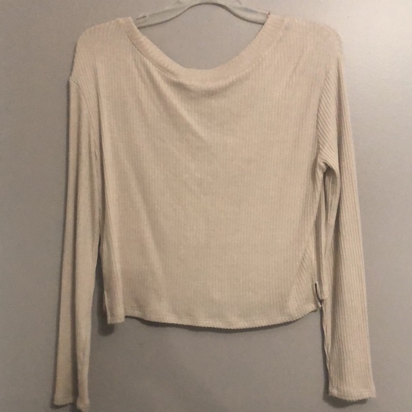 Beige long sleeve top - Picture 3 of 3